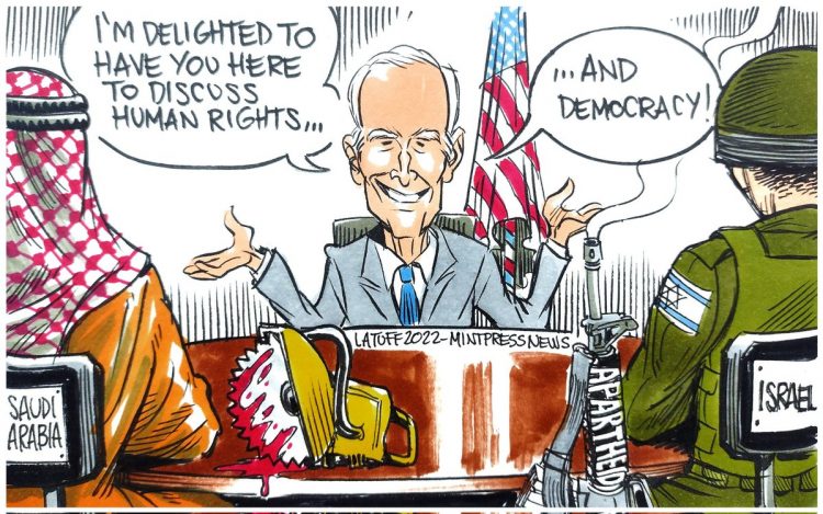 Isn’t it funny to see someone like Joe Biden, who has allies like Saudi Arabia and #Israel, trying to teach #Russia lessons in democracy and human rights?