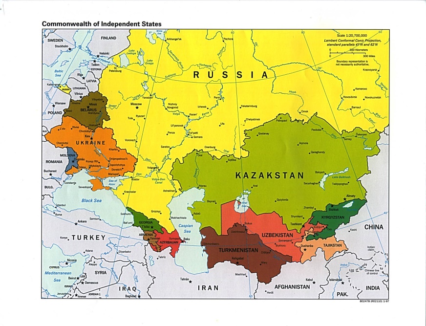 Russia and the Former Soviet Republics Maps - Perry-Castañeda Map Collection - UT Library Online