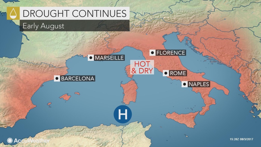 Italy: Widespread state of emergency imminent as drought continues | AccuWeather