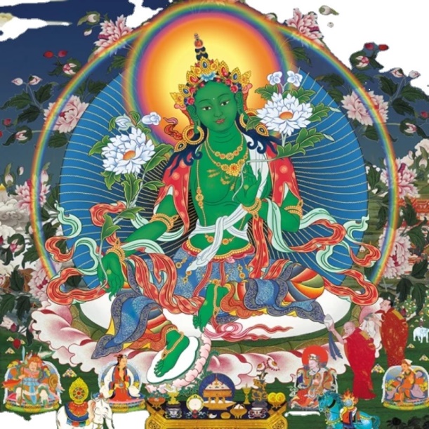 Tibetano Thangka buddismo verde Tara bianco Tara 21 Tara Poster Wall Hanging decorazione pittura Feng Shui Cure 30x42cm|Pittura e calligrafia| - AliExpress