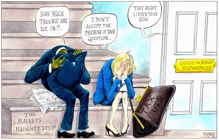 Liz Truss and Kwasi Kwarteng on the naughty step – cartoon | Opinion | The Guardian