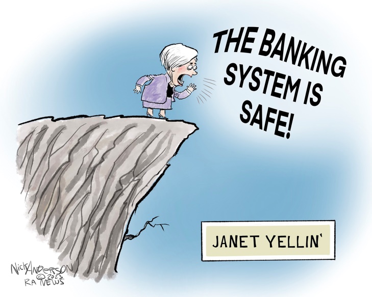 Editorial cartoons for March 19, 2023: Banking crisis, Putin's war - syracuse.com