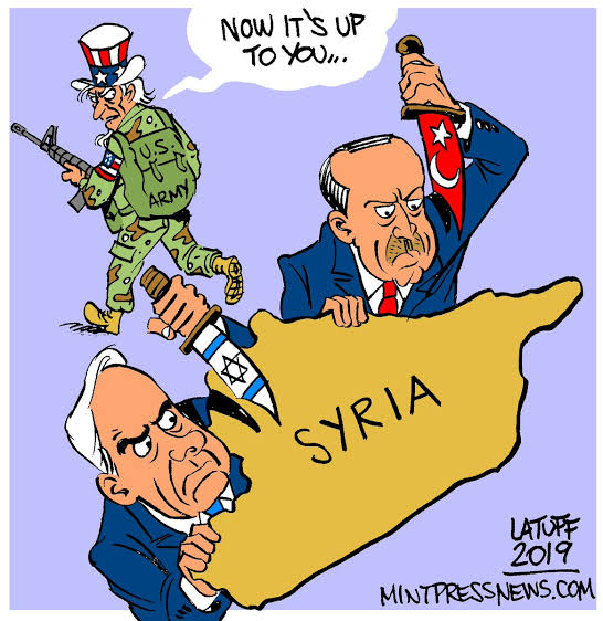 Carlos Latuff on X: "Turkey military incursion in Syria has nothing to do with fighting ISIS. It's just another chapter of Erdogan's war on Kurds and, of course, the Western partition of #