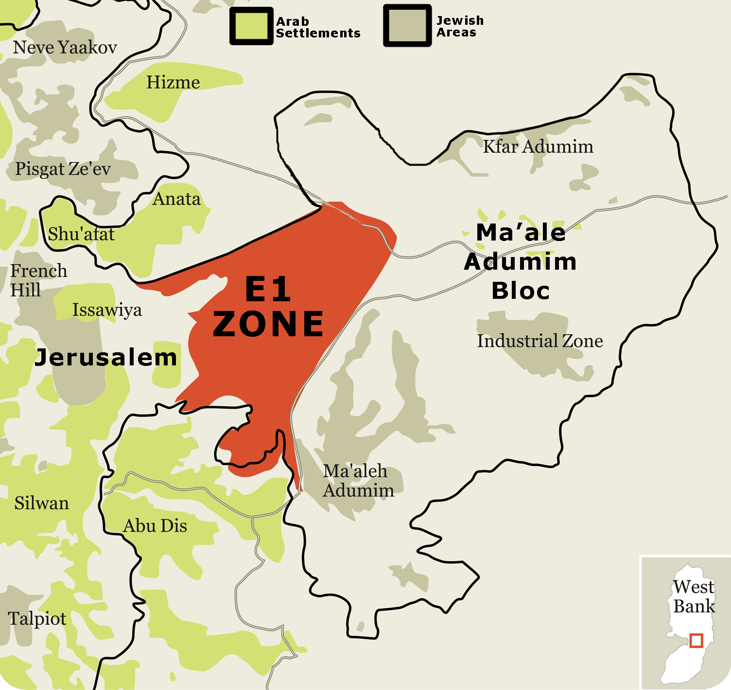 Understanding Israeli Interests in the E1 Area: Contiguity, Security, and Jerusalem