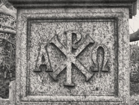 Symbol(s) of the Month – the Alpha and the Omega and the Chi-Rho – shadows fly away